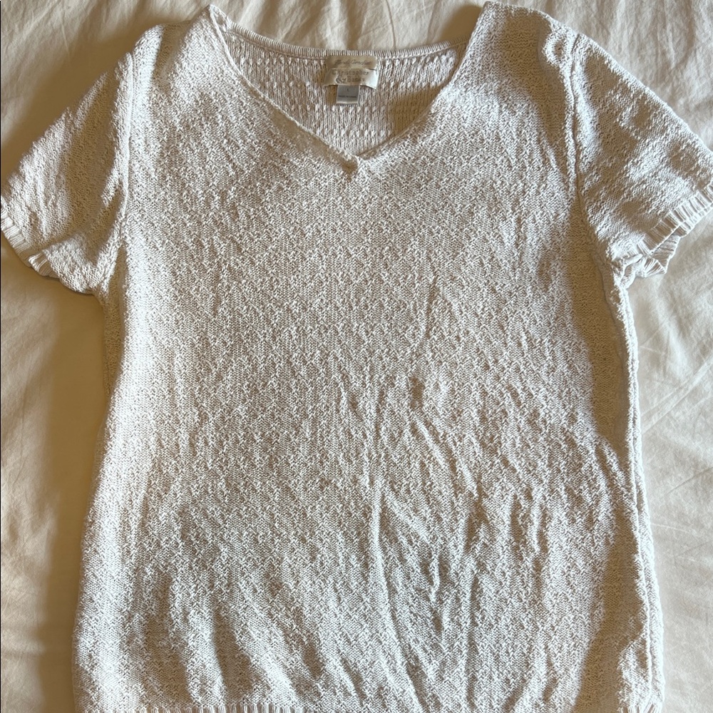 Christopher & Banks White Sweater